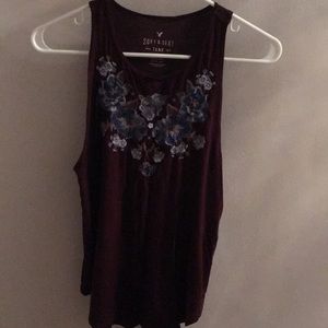 High neck tank top